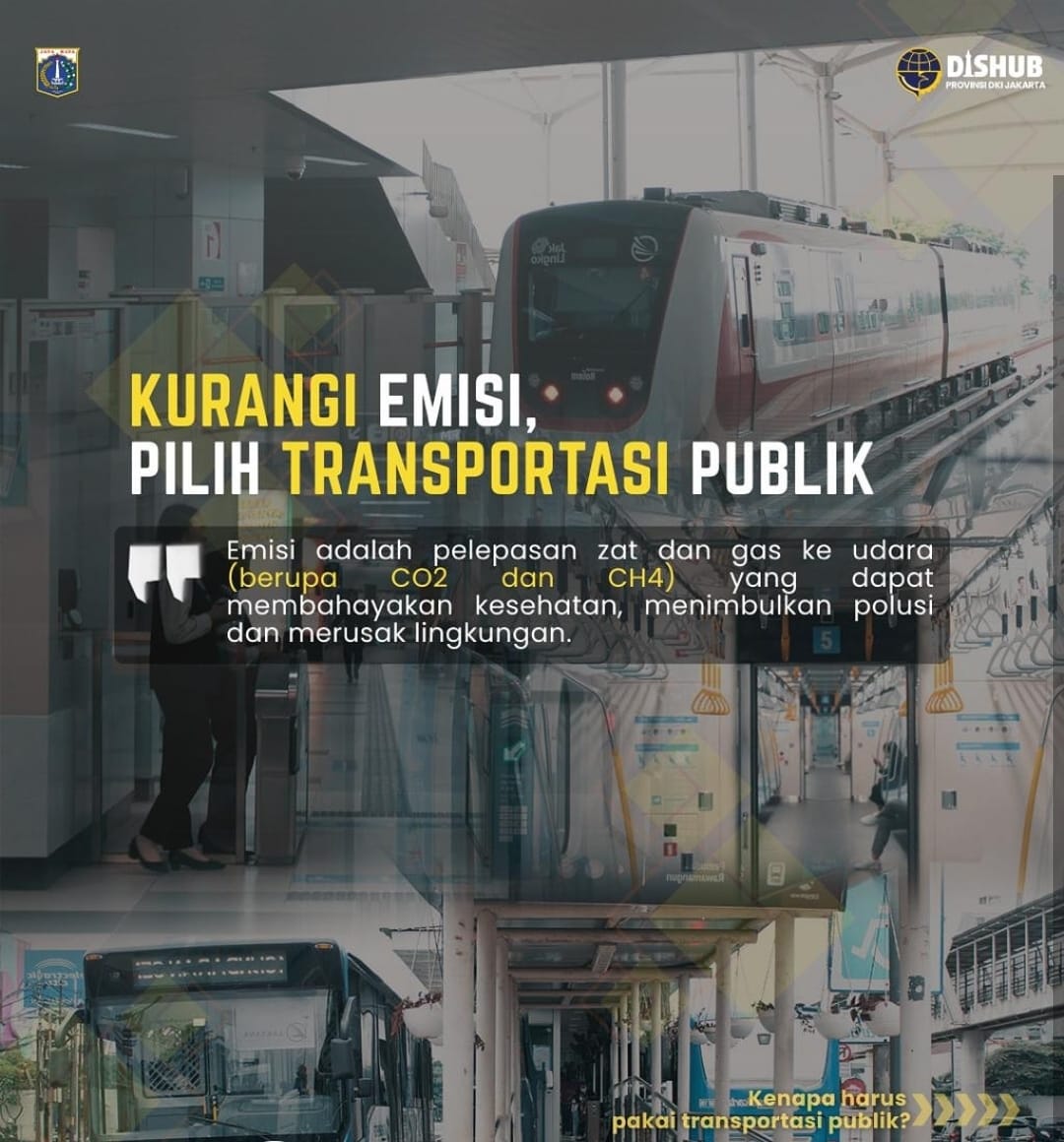 Kurangi Emisi, Pilih Transportasi Publik